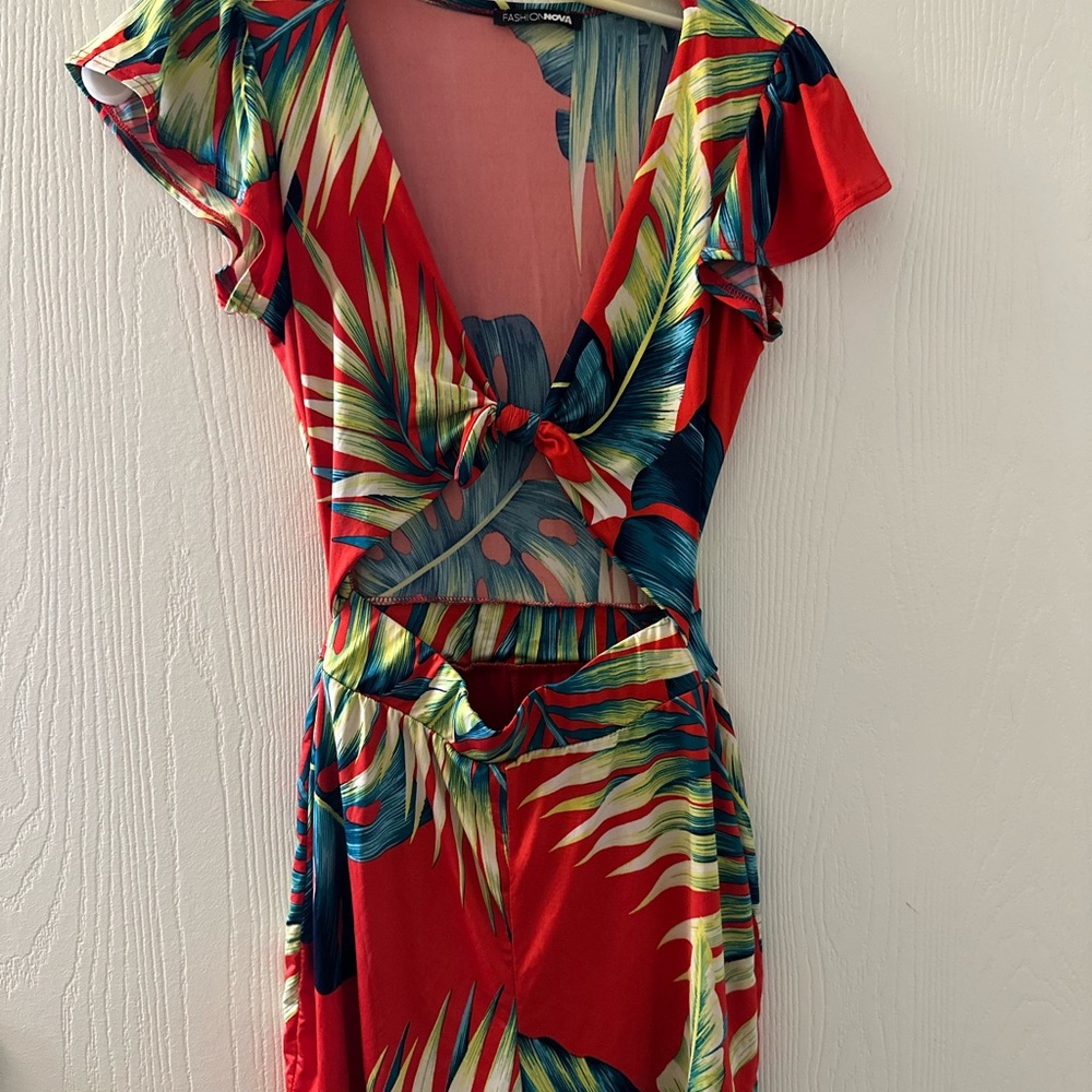 Women’s sexy open belly romper